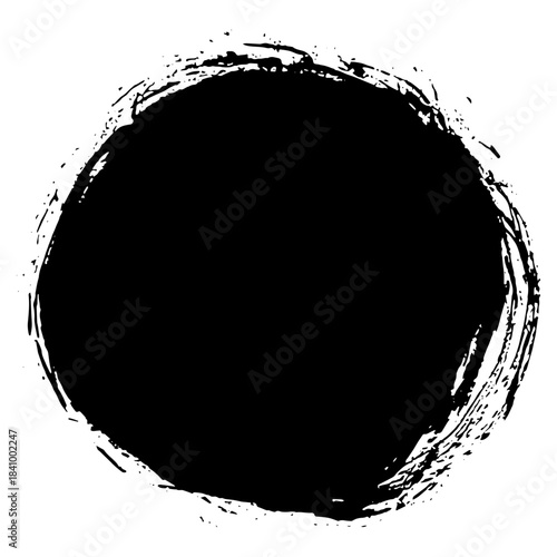 Hand drawn black ink brush strokes to create grunge style background