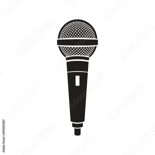 Microphone symbolizing party karaoke and musical performance