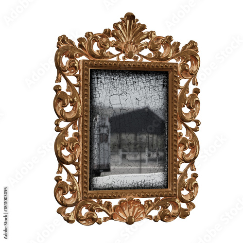 wooden picture miror frame