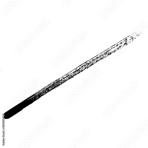 Hand drawn black ink brush strokes for grunge themed designs