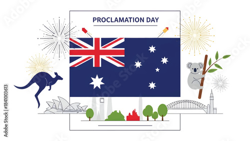 Proclamation Day Australia Flag, Landmarks and Celebration