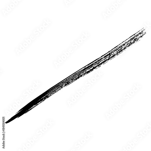 Black ink brush strokes for grunge themed designs and projects