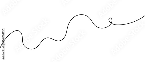 Doodle line, vector simple illustration, decorative abstract art