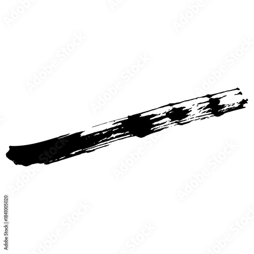 Hand drawn black ink brush strokes for textured backgrounds