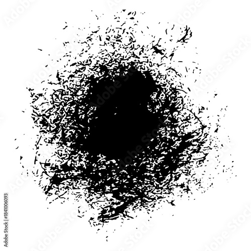 Hand drawn black ink brush strokes for unique background designs