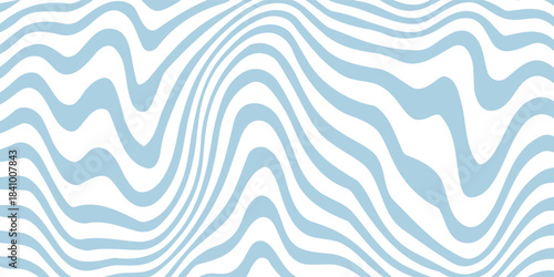 Abstract seamless Wave Pattern, Hand drawn water sea vector background. Wavy beach print, curly grunge paint lines, modern design