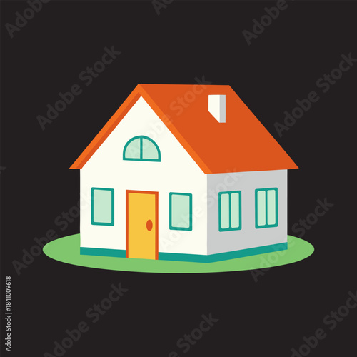 House Illustration Home Icon Design