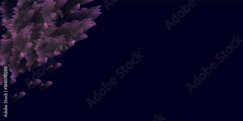 Abstract pink with black digital 3d glitch effect. Screen techy texture. Dispersion background.