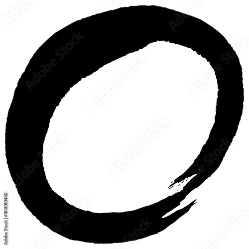 Black ink brush strokes for grunge designs and backgrounds