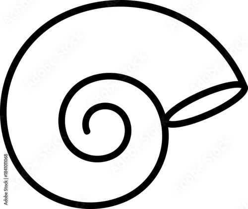 Isolated Grape Snail Shell 