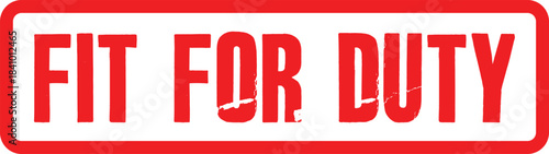 Fit For Duty Transparent Image - Graphic Illustration For Various Uses