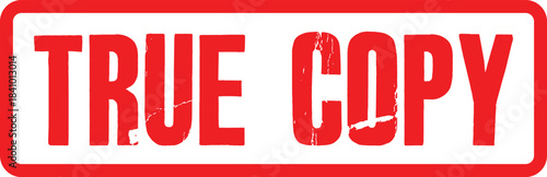 Red grunge effect stamp for verifying official document replica, Transparent image for authentication