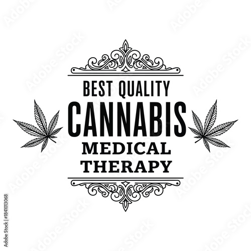 Cannabis Medical Therapy Illustration Design