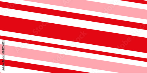 Abstract candy cane Christmas background, peppermint diagonal stripes print seamless pattern, with a modern concept style