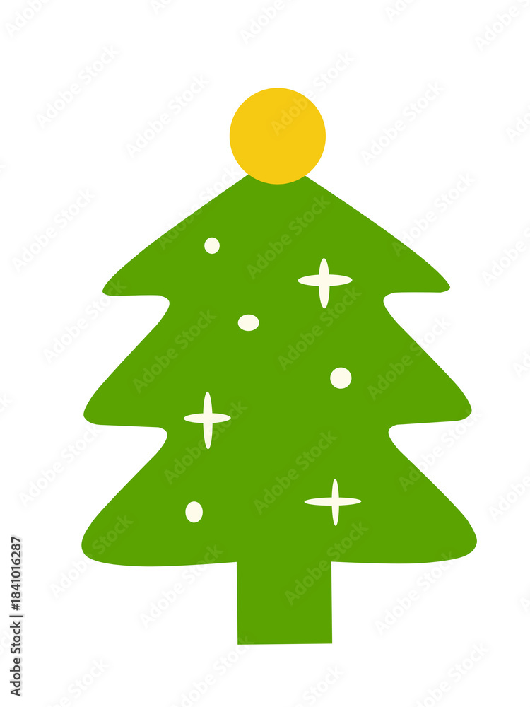 Fototapeta premium green christmas tree design suitable for graphic resources 