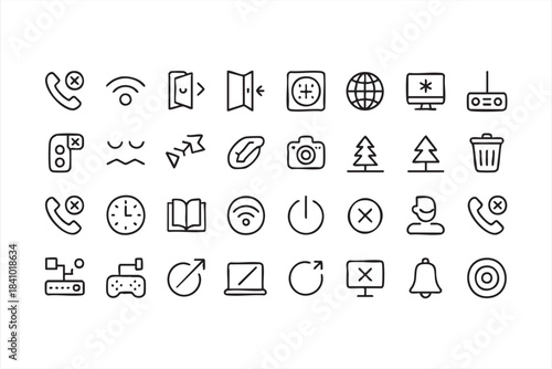Offline Mode and Signal Issue Icons for Mobile and Web Apps
