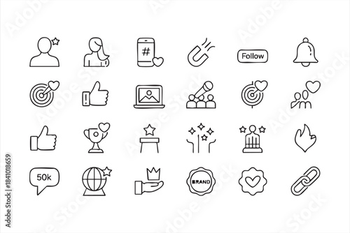 Audience Reaction and Support Icons for Digital Platforms and Social Campaigns