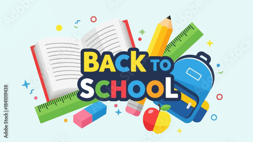Back to School - Exciting Educational Journey with Essential Supplies and Vibrant Designs