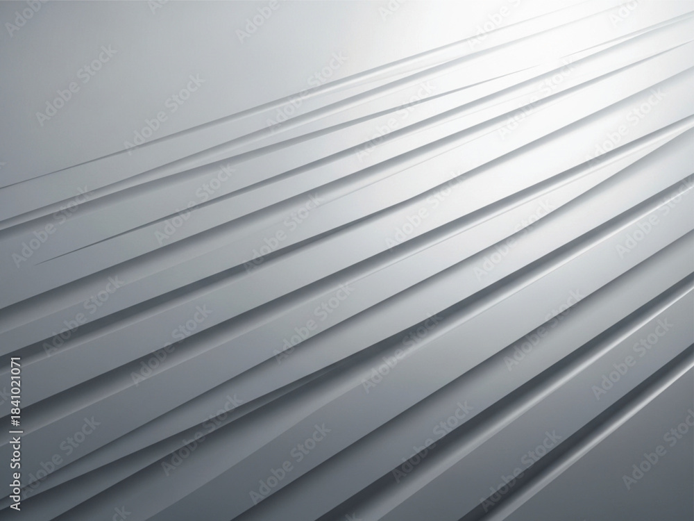 Obraz premium Dynamic smooth geometric pattern with interconnected abstract shapes isolated