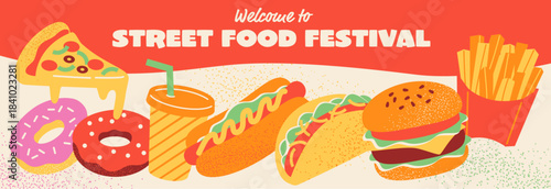 Street Food Festival Banner Design