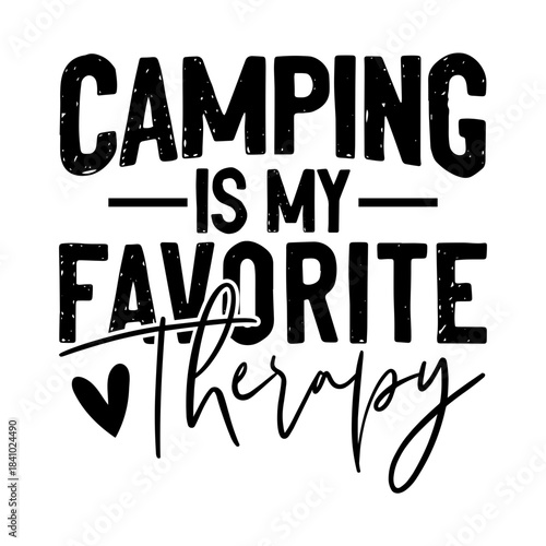 Camping Is My Favorite Therapy Svg