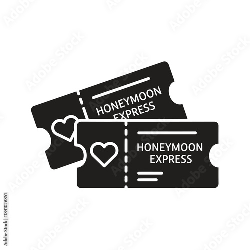 Card with heart icon design concept representing love romance valentine special occasion greeting message