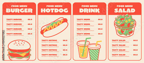 Fast Food Menu Card Design