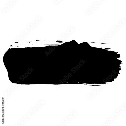 Hand drawn black Black ink brush strokes for grunge designs