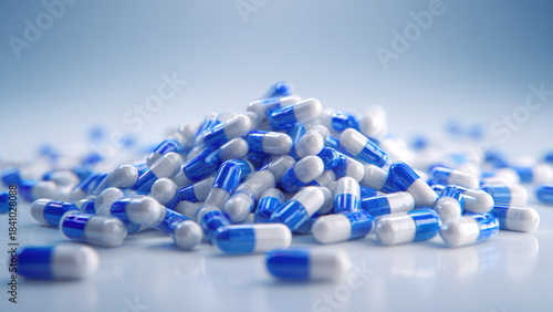 Assorted Medicine Pills on Background
