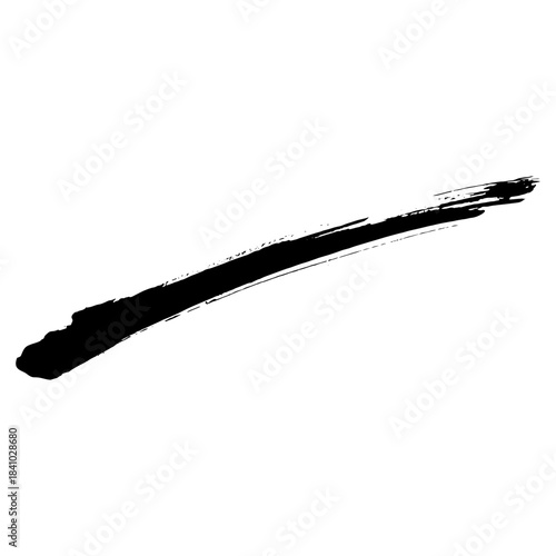 Hand drawn black ink brush strokes for grunge background designs