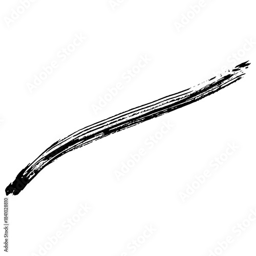 Hand drawn black brush strokes for grunge themed designs