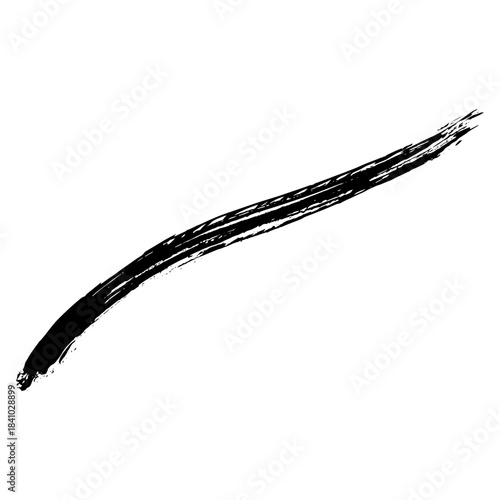 Hand drawn black ink brush strokes for creative design backgrounds