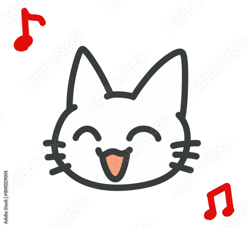 るんるん気分で楽しそうな猫