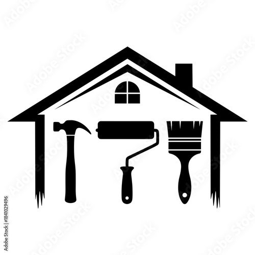 Logotipo de Casa e Ferramentas