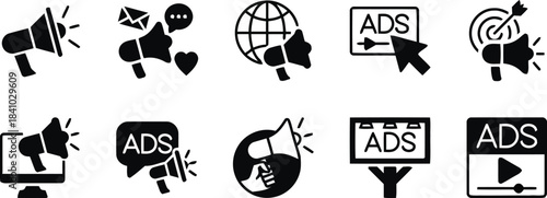 white, error, black, including, representing, megaphones, failed, advertising, call, title:, marketing, concepts, style, color, pattern, visual, creative, stock, title, related, promotion, megaphone, 