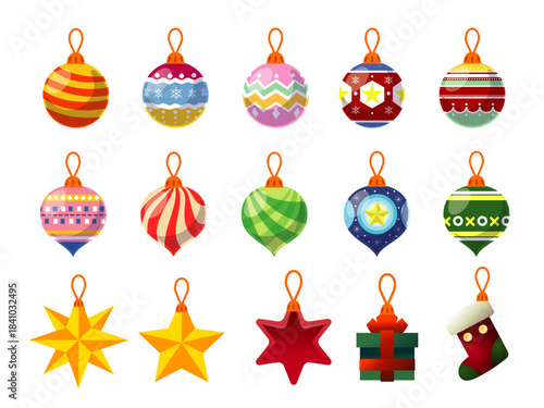 キラキラ綺麗なクリスマスのオーナメントコレクション