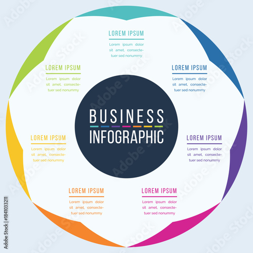 Circle Infographic Design 7 Options