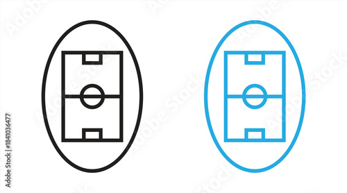vector soccer field icon