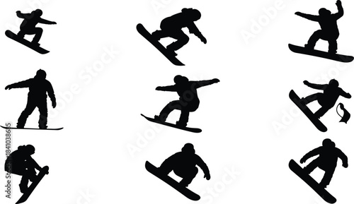 Bodybuilders, Muscular Men, Weightlifters, Fitness Athletes, Posing, Flexing, Showing Muscles, Strength, Power, Gym, Workout, Training, Vector, Illustration, Black, White Background, Health