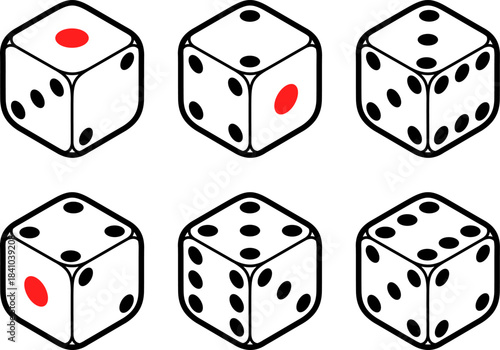 サイコロのアイコンセット