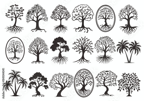 Silent Sentinels Complete Tree Silhouette Collection