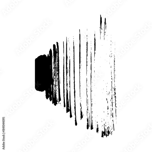 Dynamic grunge background with hand-drawn black ink strokes