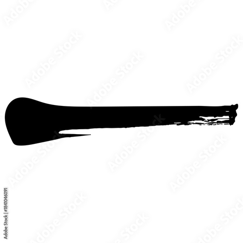 Black ink brush strokes in black for grunge style designs