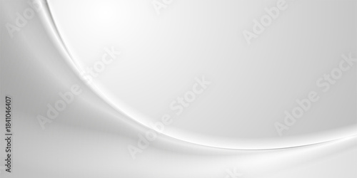 Abstract grey white smooth shiny waves blurred elegant background