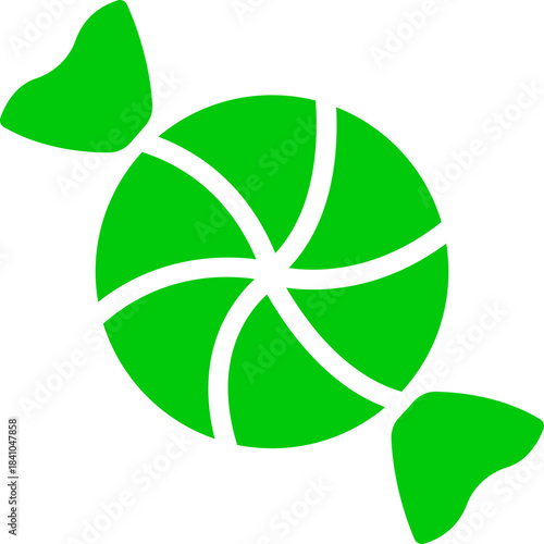 Candy sweets icon in colorful flat line style featuring confection, dessert, treat, bonbon, sugar, snack and related synonym elements for holiday graphics, packaging, party design and decoration