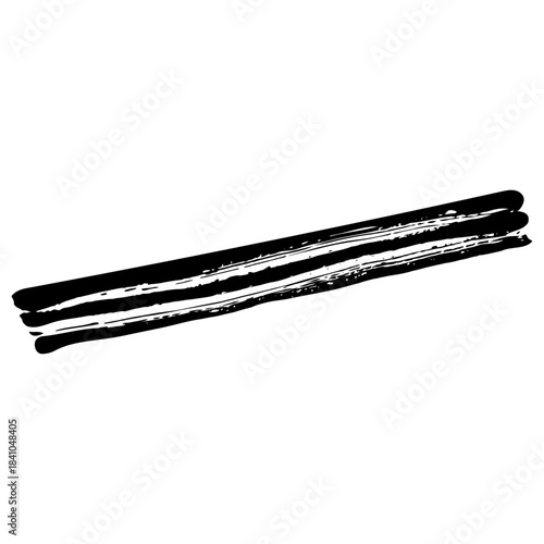 Hand drawn black brush strokes for creative grunge designs