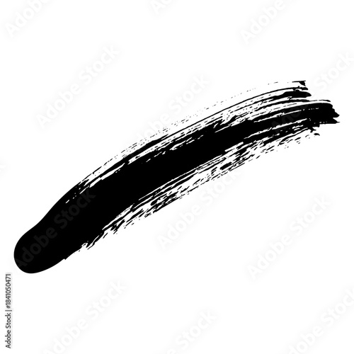 Hand drawn black ink brush strokes for grunge backgrounds