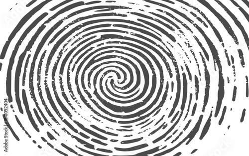 Close-Up Fingerprint Patterns Vector Illustration for Forensic and Security Design