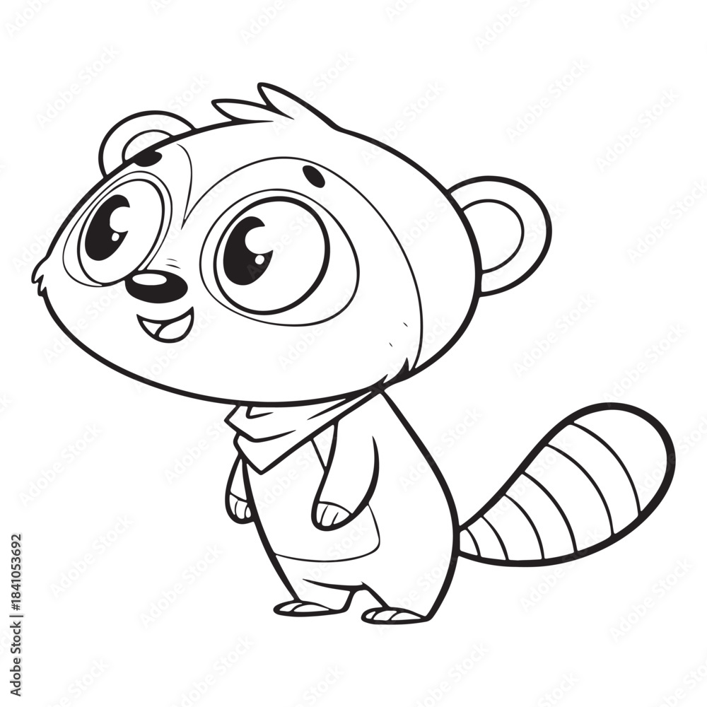 Obraz premium Cute cartoon fish character in a fun vector illustration