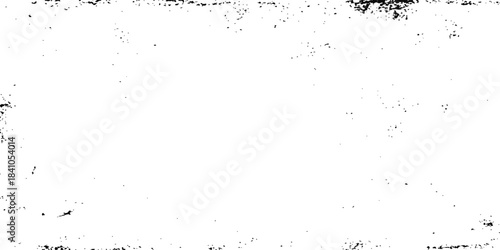 Abstract grunge ink splatter frame border vector illustration texture design